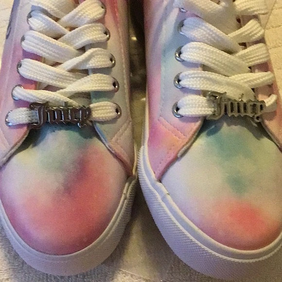 JUICY COUTURE pastel tie dye sneakers 7.5 - Picture 4 of 6